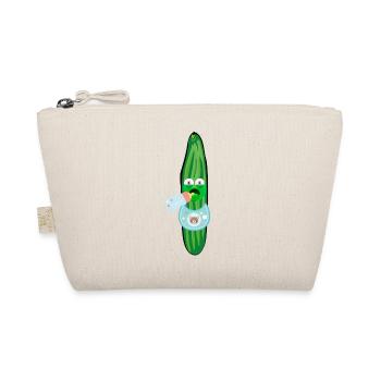 Moody cucumber, cucumbers, comic, cucumber, baby - Organic Pouch - nature - Front