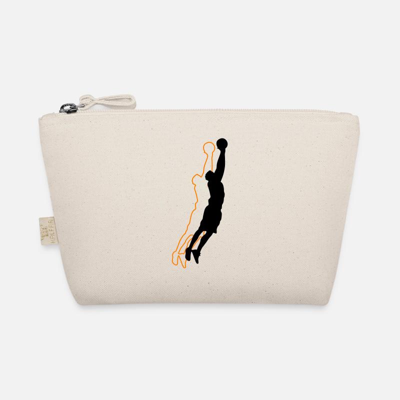 basketballer silhouette 2 Bio-Täschchen