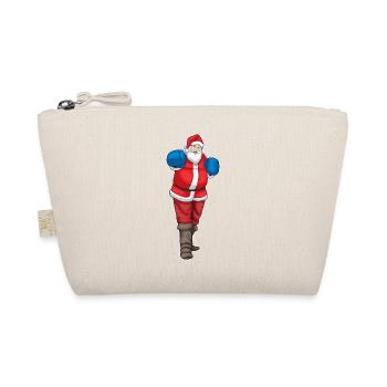 Weihnachtsmann Weihnachten Boxen - Bio-Täschchen - Natur - Vorne