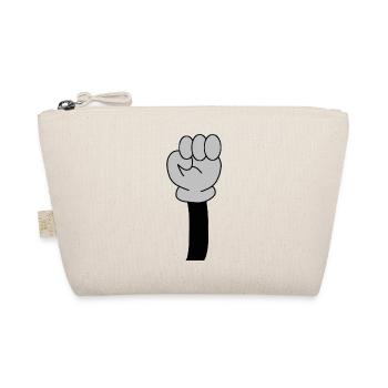 Raised Fist Icon - Organic Pouch - nature - Front