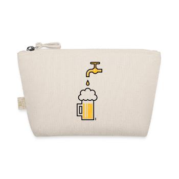 Bierkrug Zapfhahn (Bier Maßkrug Bierseidel / 2C) - Bio-Täschchen - Natur - Vorne