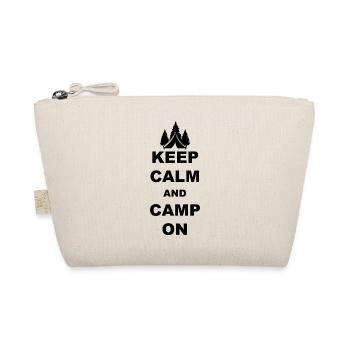 Camping Motorhome Caravan Campfire - Organic Pouch - nature - Front