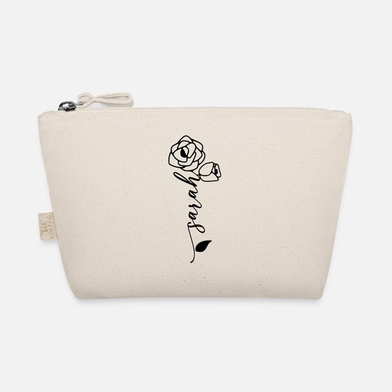 Sarah Surname First Name Name Flower Organic Pouch