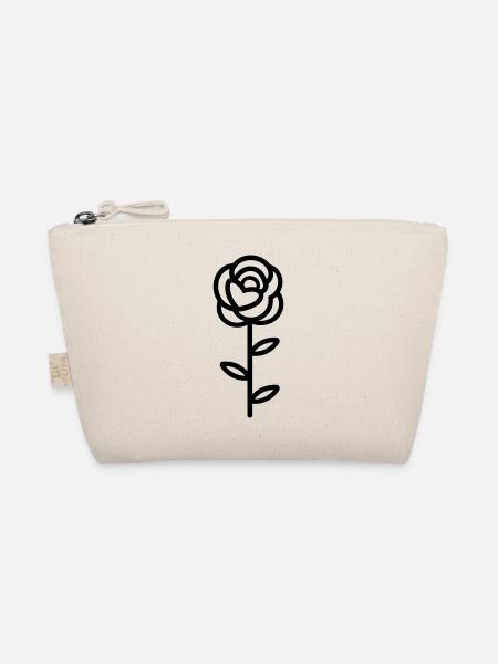 Fleur rose - Trousse biologique - nature - Devant