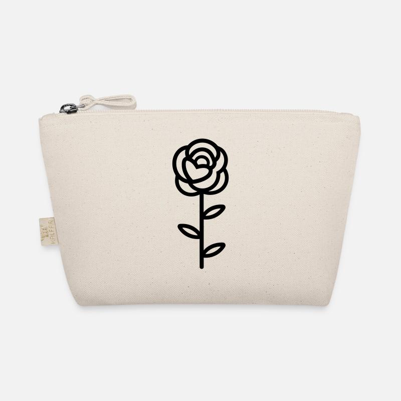 Pink Flower Organic Pouch