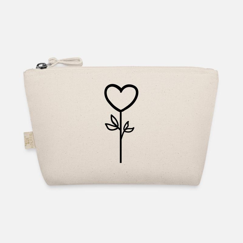 Pink Flower Organic Pouch