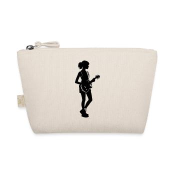 Girl Guitarist - Music Design - Bio-Täschchen - Natur - Vorne