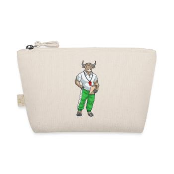 Stier Sport Lehrer Schule - Bio-Täschchen - Natur - Vorne