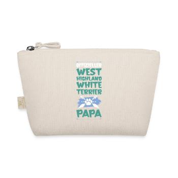West Highland,White Terrier Dogs Dad - Organic Pouch - nature - Front