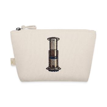 Broderie Aeropress – café barista (imprimé) - Trousse biologique - nature - Devant