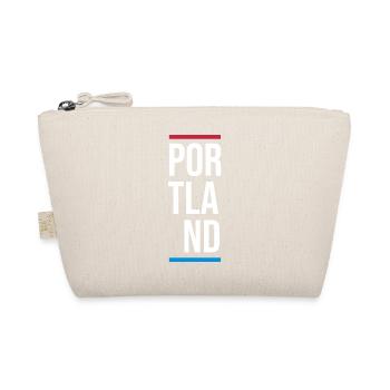 Portland USA City Vertical Wordmark - Organic Pouch - nature - Front