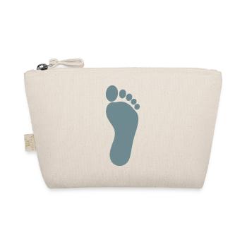 blue foot feet foot care podiatry - Organic Pouch - nature - Front
