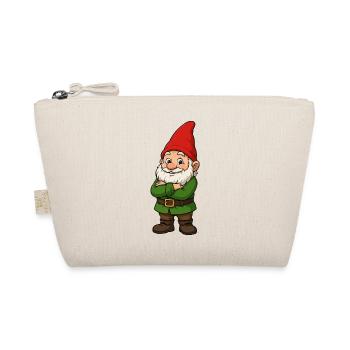 Little garden gnome with a red hat - Organic Pouch - nature - Front