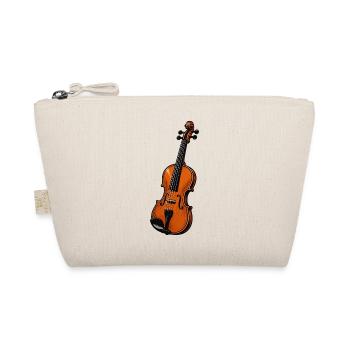 Orchestral Violin Illustration - Organic Pouch - nature - Front