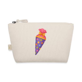 Colourful school cone for the first day of school - Organic Pouch - nature - Front