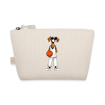 Basketball Hund - Bio-Täschchen - Natur - Vorne