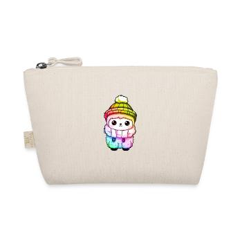 Alpaca Winter Animal Colorful Comic - Organic Pouch - nature - Front