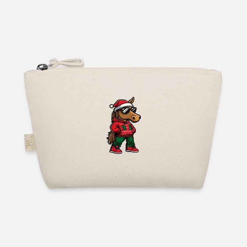 Cheval Noël Bande dessinée Cool Trousse biologique