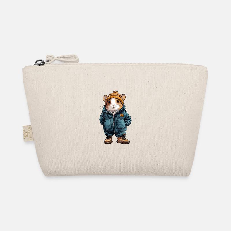 Hamster Funny Winter Organic Pouch