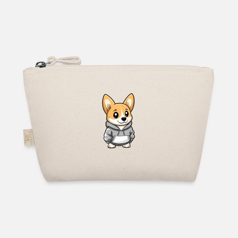 Corgi Dog Funny - Organic Pouch - nature