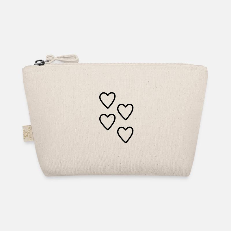 Herzen Geschenkidee Bio-Täschchen