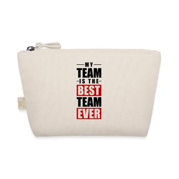 Mein Team Spruch - Bio-Täschchen - Natur - Vorne