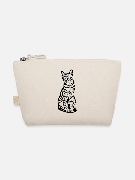 Katze Katzen Kätzchen Katzenshirt Geschenk - Bio-Täschchen - Natur