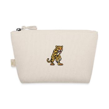 Leopard Halloween Tier - Bio-Täschchen - Natur - Vorne
