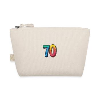 70 Number Symbol - Organic Pouch - nature - Front