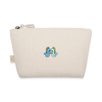 Seahorse Couple Valentine's Day - Organic Pouch - nature - Front
