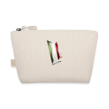 italy,made in italy,flag, italian - Organic Pouch - nature - Front