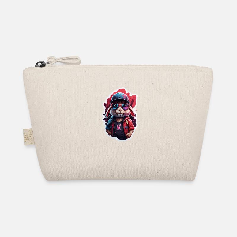 Lapin mignon, casquette de baseball, lunettes de soleil, pull, couleur - Trousse biologique - nature