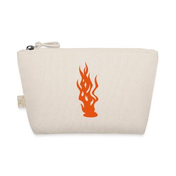 Flammen / flames (1c) - Bio-Täschchen - Natur - Vorne