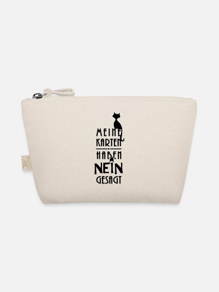 Wahrsager Kartenlegerin lustiger Hexen Spruch Nein - Bio-Täschchen - Natur - Vorne