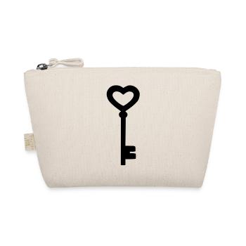 The heart key - Organic Pouch - nature - Front
