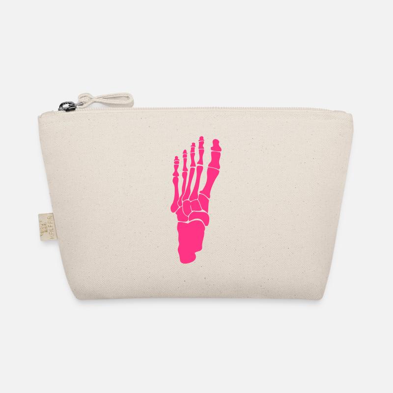 foot foot skeleton 2411 Organic Pouch