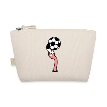 loch boden fussball verein spielen ball kicker lac - Bio-Täschchen - Natur - Vorne
