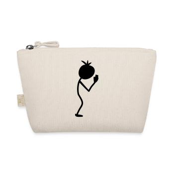 Namasté Stick Figure - Bio-Täschchen - Natur - Vorne