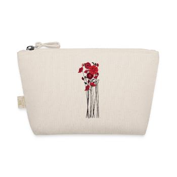 Pebble Flowers Illustration - Organic Pouch - nature - Front