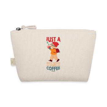 Just A Boy Who Loves Coffee - Organic Pouch - nature - Front