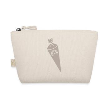 School bag rainbow monochrome - Organic Pouch - nature - Front
