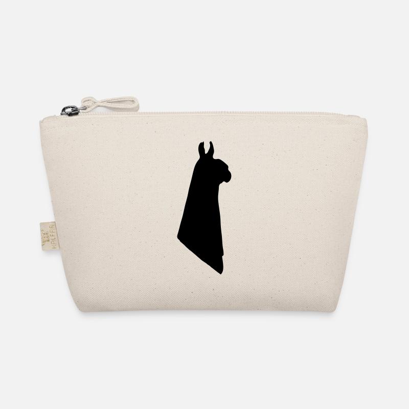 Lama Alpaka Silhouette Origami Geschenk Bio-Täschchen