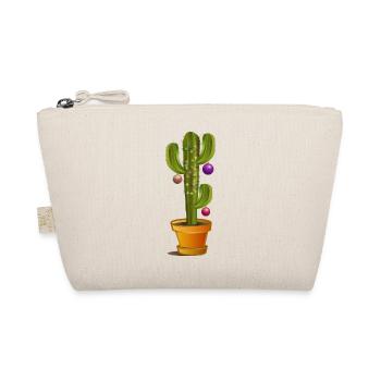 Christmas decorated cactus for Christmas - Organic Pouch - nature - Front