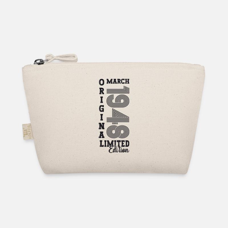 March Born 1948 75th birthday Man Original Organic Pouch
