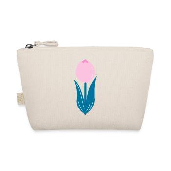 Pink tulip - Organic Pouch - nature - Front