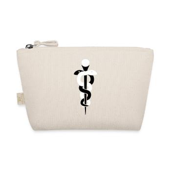 Doctor Aesculap snakes Aesculapian staff Asclepius - Organic Pouch - nature - Front
