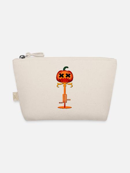 HALLOWEEN KOSTÜME KÜRBIS - FAHRRAD - Bio-Täschchen - Natur