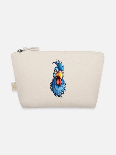 Un coq à plumes bleues - Trousse biologique - nature - Devant