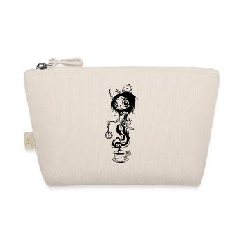 Alice in Gothic Wonderland Tea Party - Organic Pouch - nature - Front