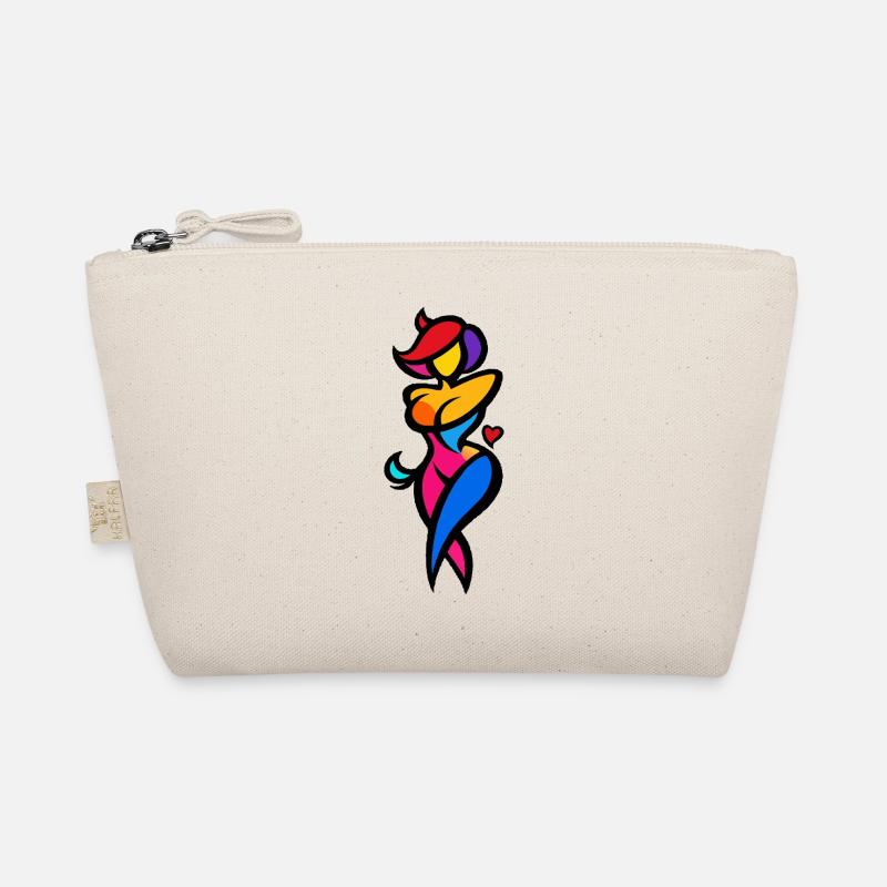 Colorful Dancer Silhouette Organic Pouch